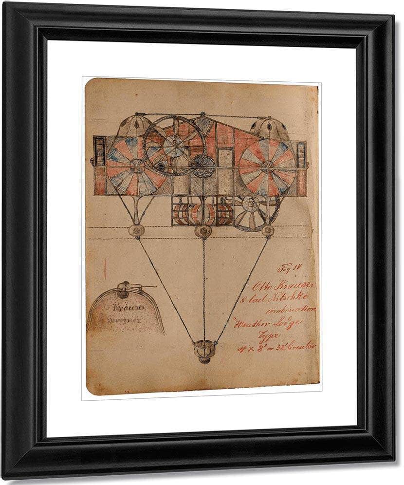 Weather Lodge 1919 By Charles Dellschau Fine Art Print