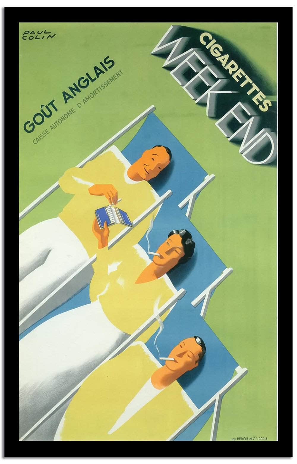 Weekend  Vintage Poster Fine Art Print