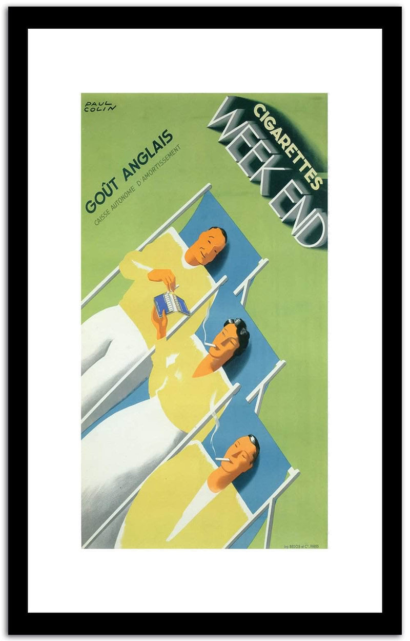 Weekend  Vintage Poster Fine Art Print