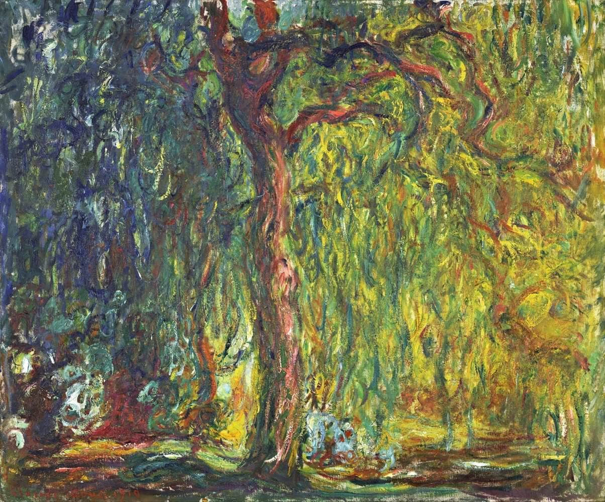 Weeping Willow Painting Claude Monet Canvas Art Fine Art Print
