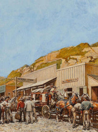 Wells Fargo Stagecoach 1948 By Norman Mills Price Fine Art Print