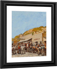 Wells Fargo Stagecoach 1948 By Norman Mills Price Fine Art Print