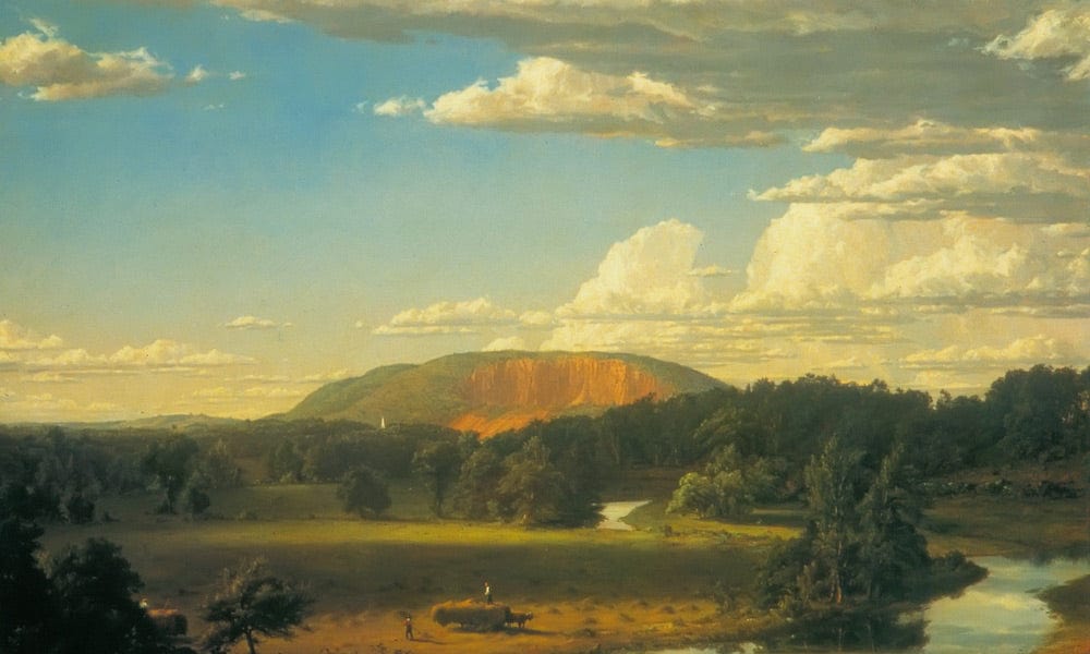 West Rock New Haven By Frederic Edwin Church Fine Art Print