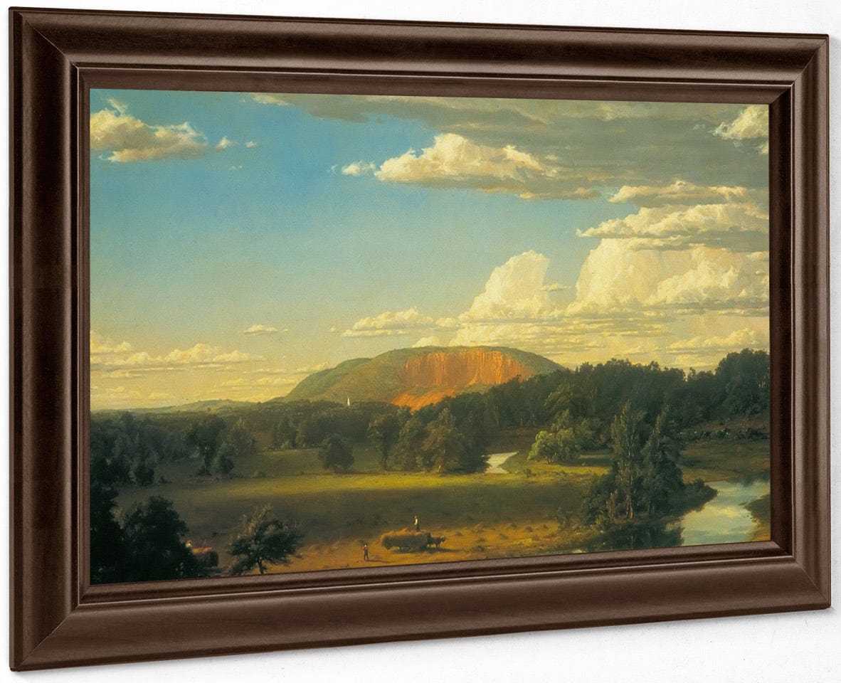West Rock New Haven By Frederic Edwin Church Fine Art Print