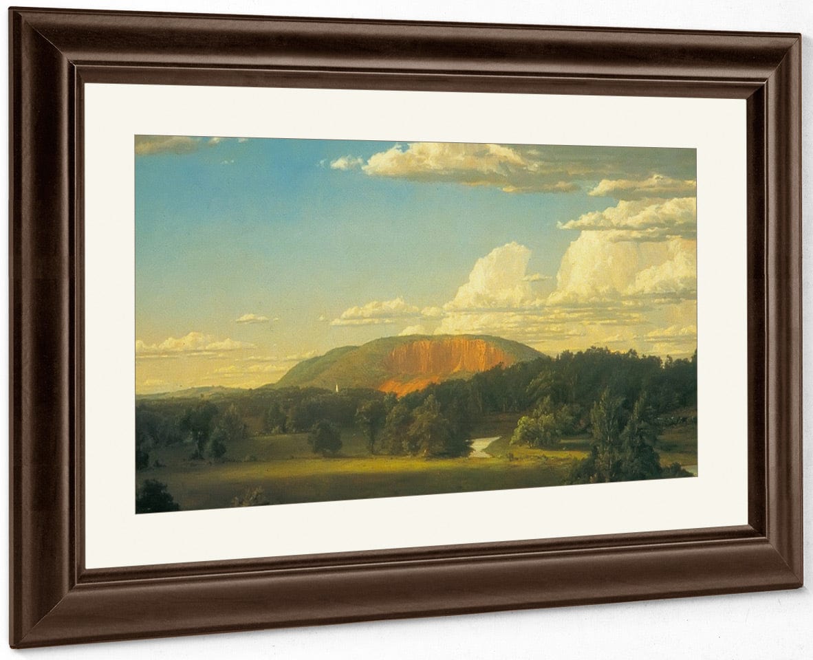 West Rock New Haven By Frederic Edwin Church Fine Art Print