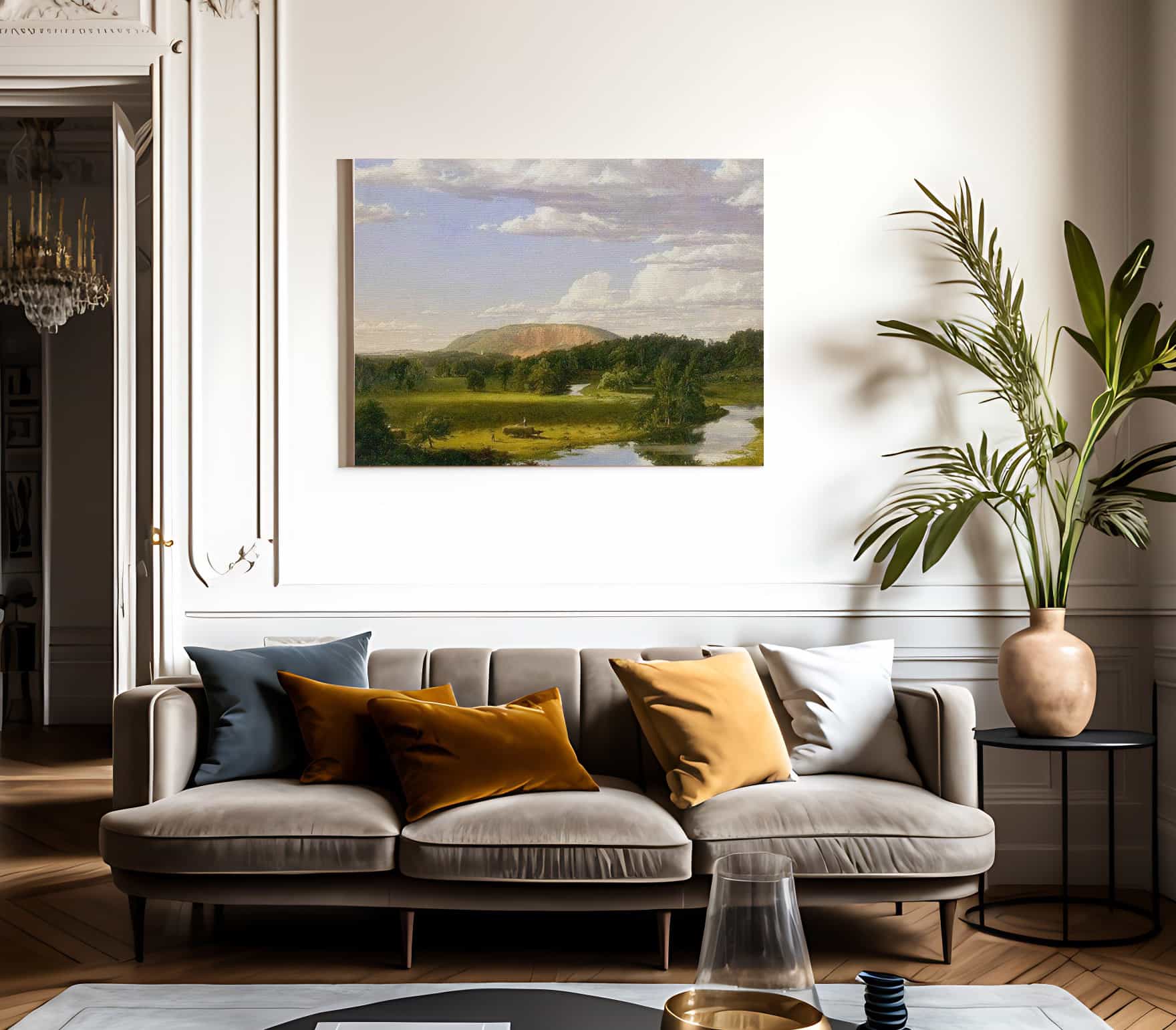 West Rock New Haven By Frederic Edwin Church Fine Art Print