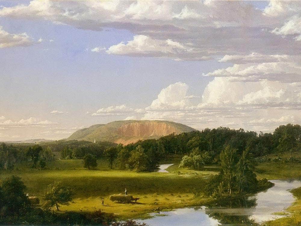 West Rock New Haven By Frederic Edwin Church Fine Art Print