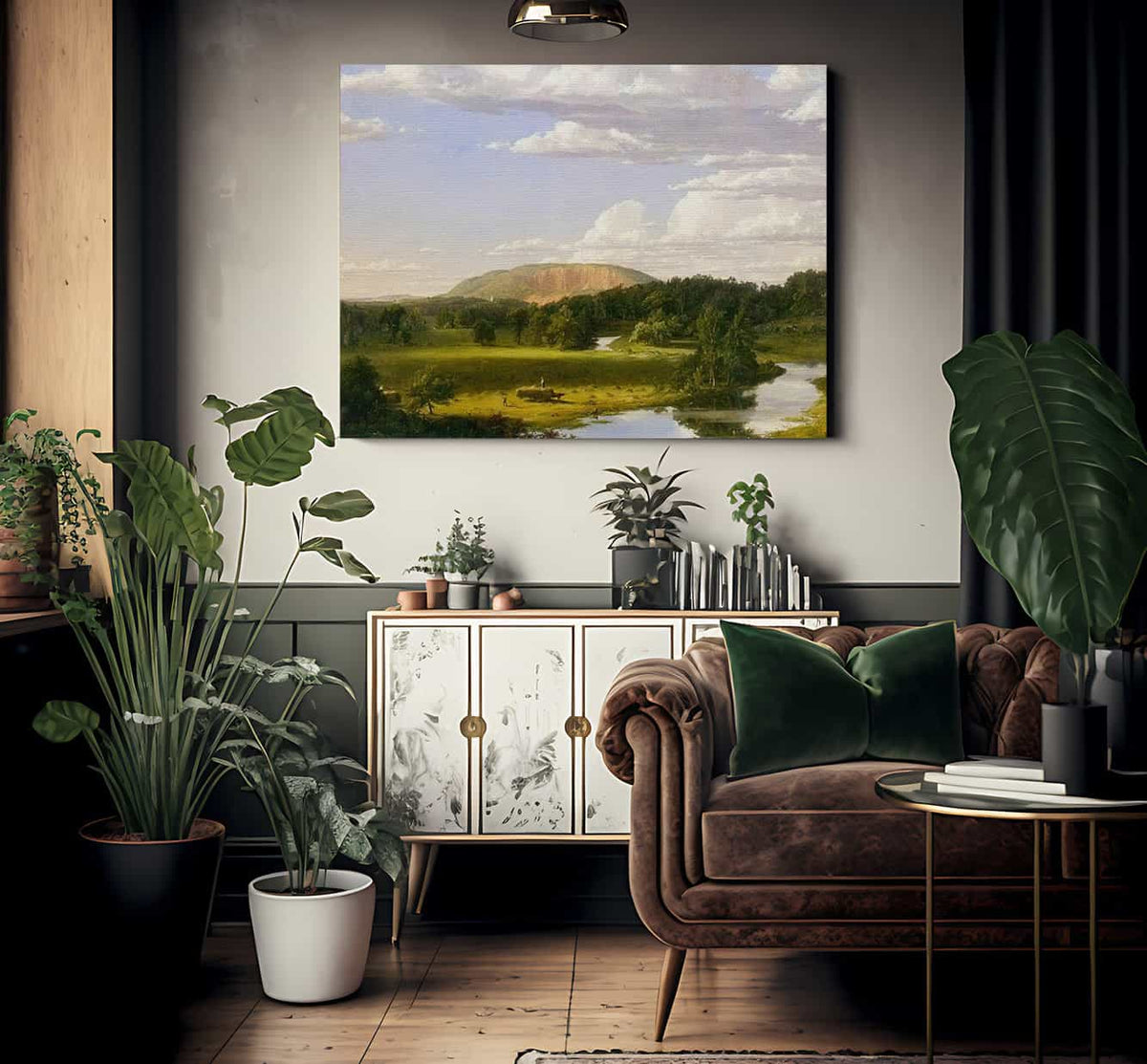 West Rock New Haven By Frederic Edwin Church Fine Art Print