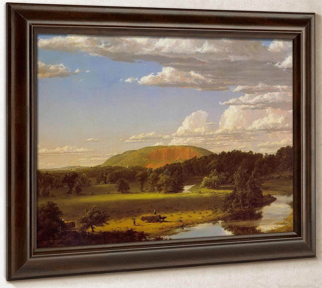 West Rock, New Haven By Fredric Edwin Church Fine Art Print