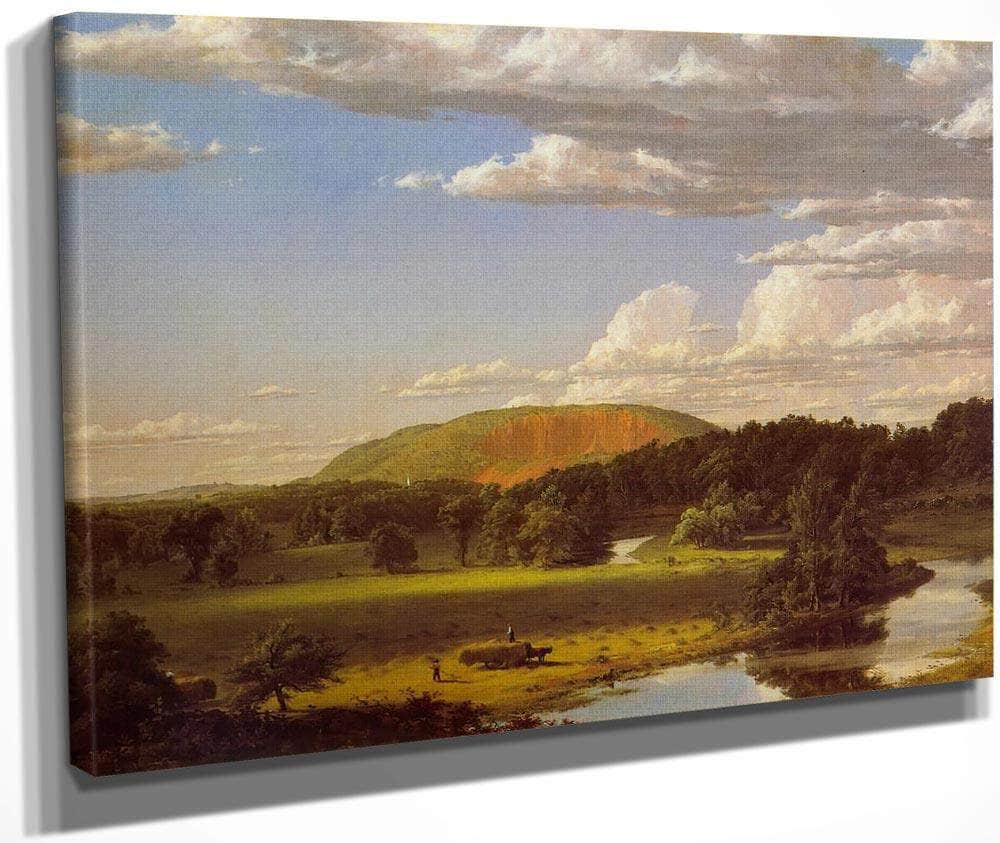 West Rock, New Haven By Fredric Edwin Church Fine Art Print