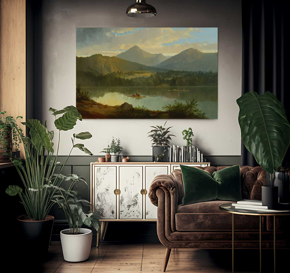 Western Landscape By John Mix Stanley Fine Art Print