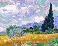 Wheat Field With Cypruses Painting Vincent Van Gogh Canvas Art Fine Art Print