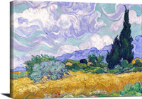 Wheat Field With Cypruses Painting Vincent Van Gogh Canvas Art Fine Art Print