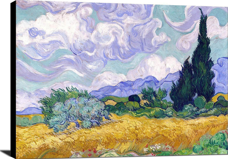 Wheat Field With Cypruses Painting Vincent Van Gogh Canvas Art Fine Art Print
