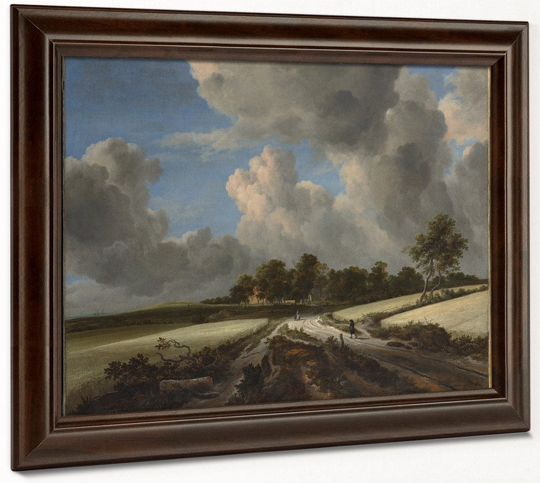 Wheat Fields By Jacob Van Rusdael Fine Art Print