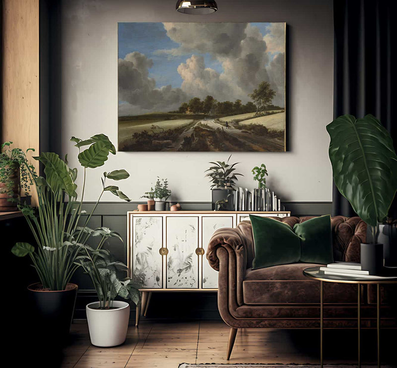 Wheat Fields By Jacob Van Rusdael Fine Art Print