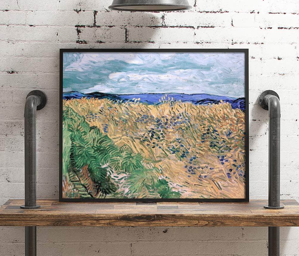 Wheatfield With Cornflowers Painting Vincent Van Gogh Canvas Art Fine Art Print