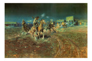 When Gun Speak Death Settles Dispute By Charles Marion Russell Fine Art Print Fine Art Print