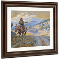 When Guns Were The Locks Of The Treasure Box By Charles Marion Russell Fine Art Print