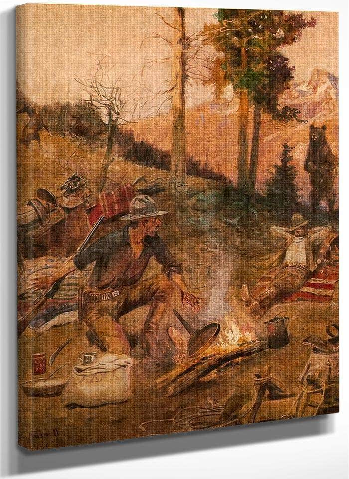 When Ignorance Is Bliss By Charles Marion Russell Fine Art Print