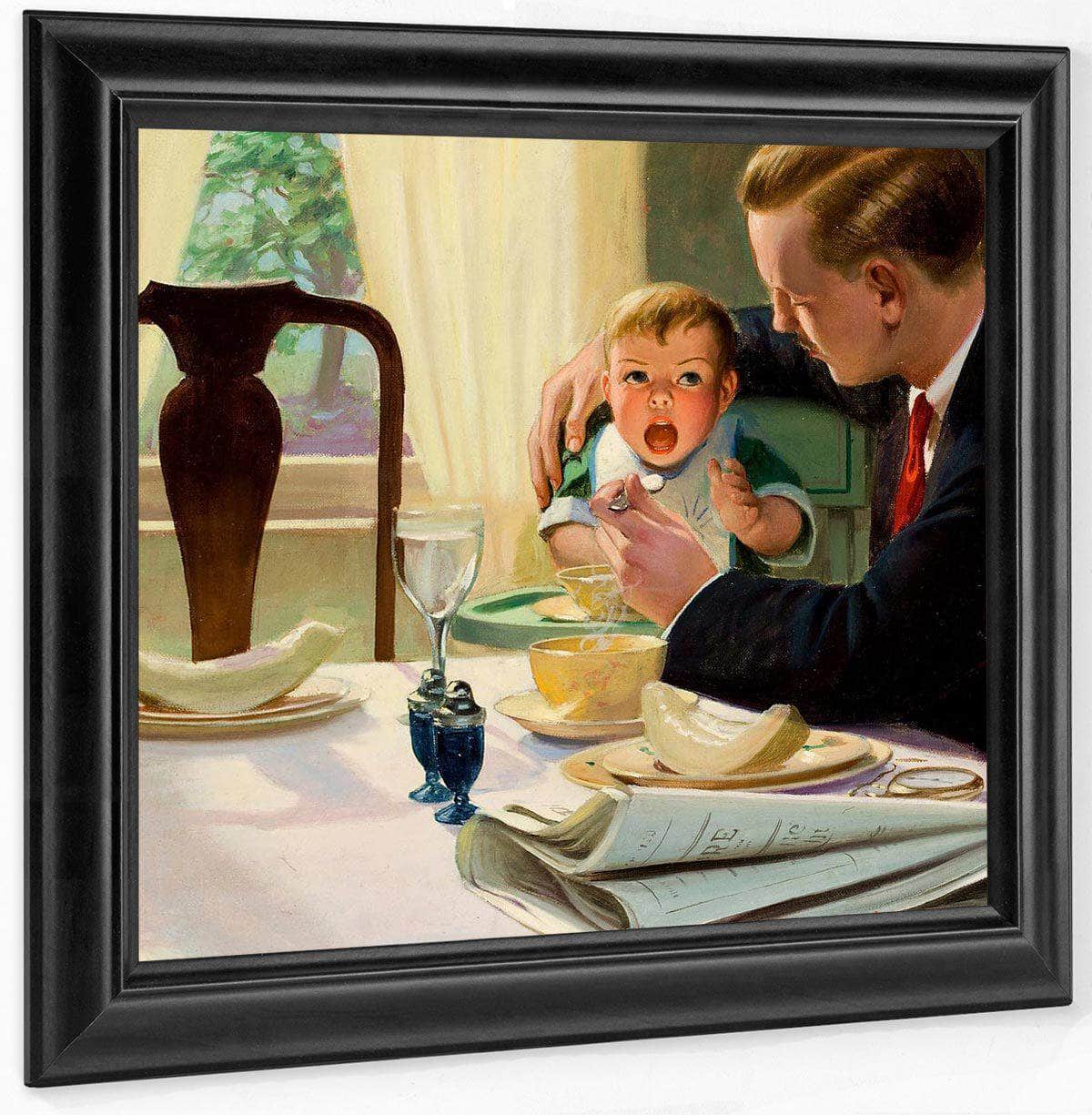 Wheres Mama Liberty Magazine Cover October 1929 By Leslie Thrasher Fine Art Print