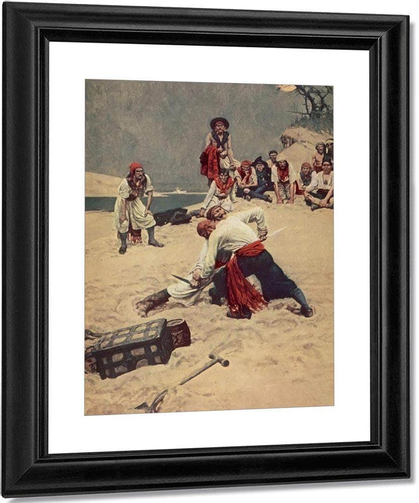 Whichshall Be Captain By Howard Pyle Fine Art Print