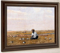 Whistling For Plover By Thomas Eakins Fine Art Print