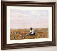 Whistling For Plover By Thomas Eakins Fine Art Print