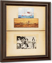 White Against Sky  Arabs, Study Folder For Book Concealing Coloration In The Animal Kingdom By Abbott Handerson Thayer Fine Art Print