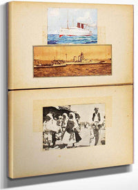 White Against Sky  Arabs, Study Folder For Book Concealing Coloration In The Animal Kingdom By Abbott Handerson Thayer Fine Art Print