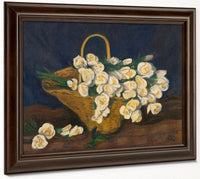 White By Roses By In By Basket By Walt Kuhn Fine Art Print