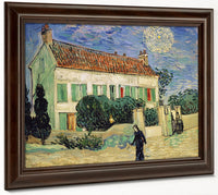 White House At Night By Vincent Van Gogh Fine Art Print
