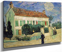 White House At Night By Vincent Van Gogh Fine Art Print