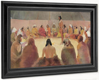 White Otter Defies The White Man By Frederic Remington Fine Art Print