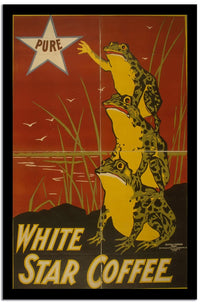 White Star Coffee  Wpa Vintage Advertising Fine Art Print