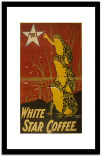 White Star Coffee  Wpa Vintage Advertising Fine Art Print