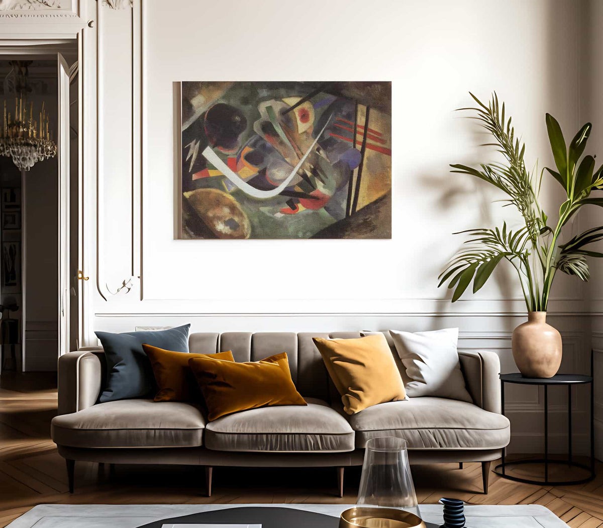 White Stroke 1920 By Wassily Kandinsky Fine Art Print