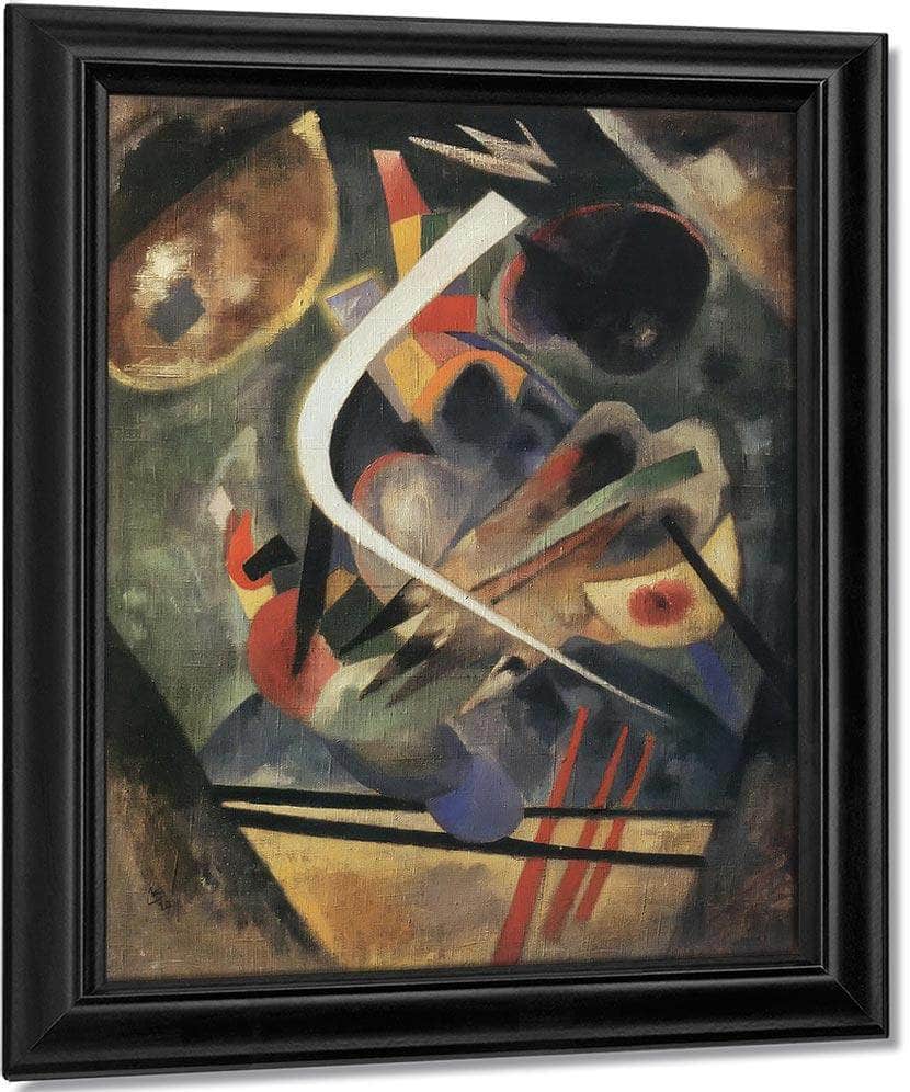 White Stroke By Wassily Kandinsky Fine Art Print