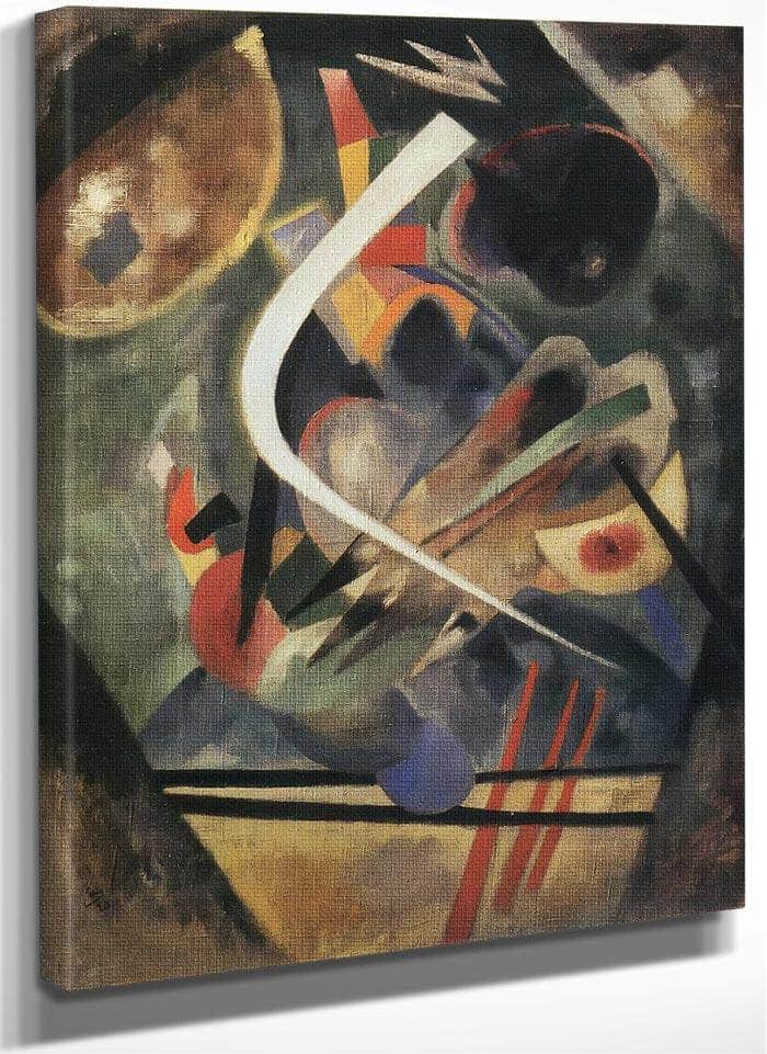 White Stroke By Wassily Kandinsky Fine Art Print
