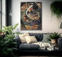 White Stroke By Wassily Kandinsky Fine Art Print