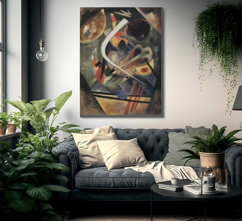 White Stroke By Wassily Kandinsky Fine Art Print
