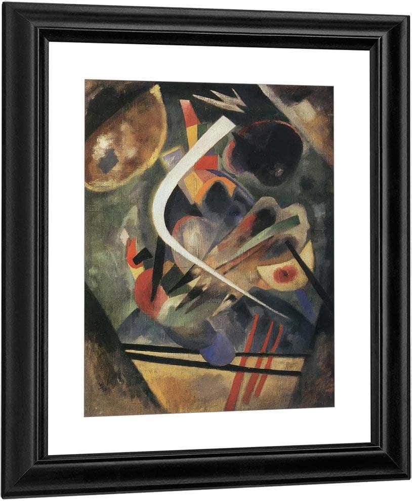 White Stroke By Wassily Kandinsky Fine Art Print
