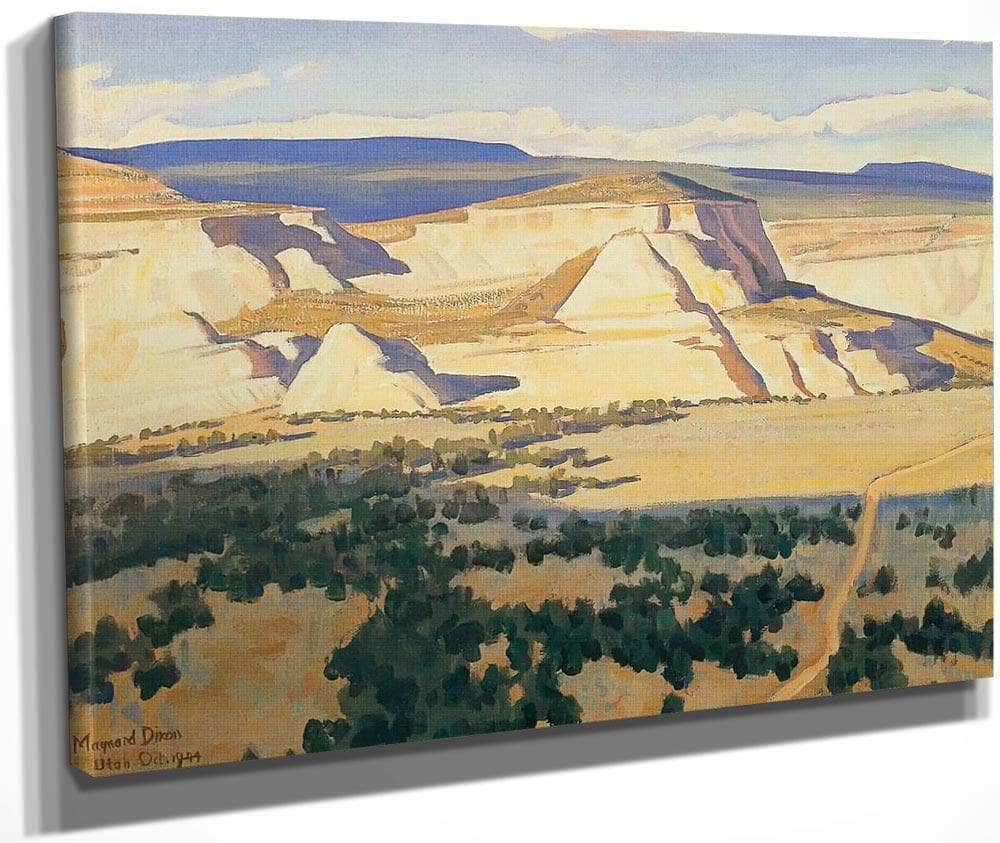 White Walled Valley By Maynard Dixon Fine Art Print