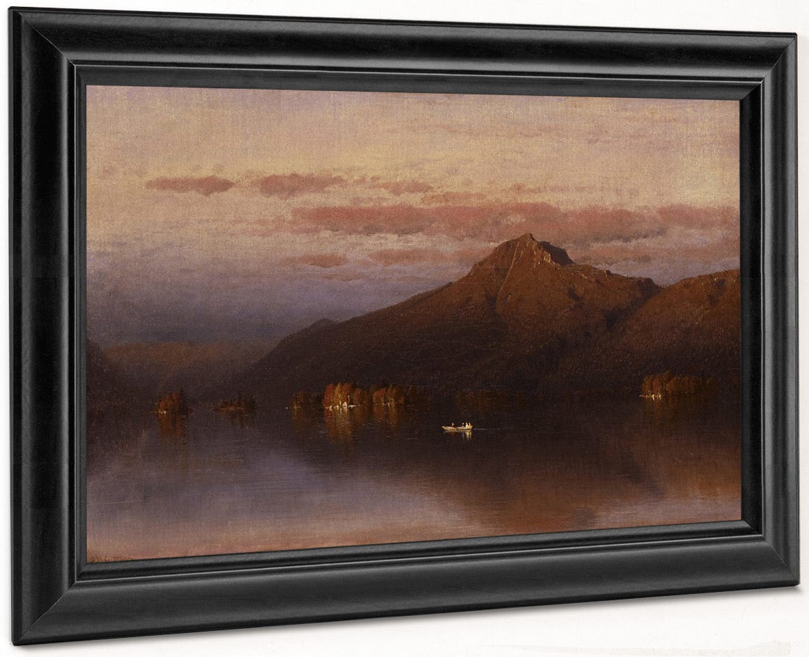 Whiteface Mountain From Lake Placid By Sanford Robinson Gifford Fine Art Print