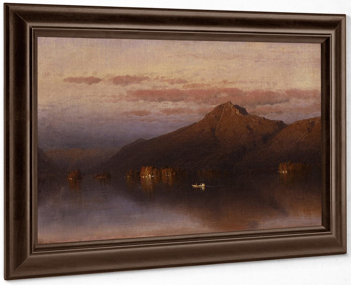 Whiteface Mountain From Lake Placid By Sanford Robinson Gifford Fine Art Print