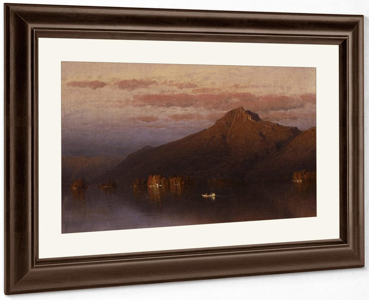 Whiteface Mountain From Lake Placid By Sanford Robinson Gifford Fine Art Print