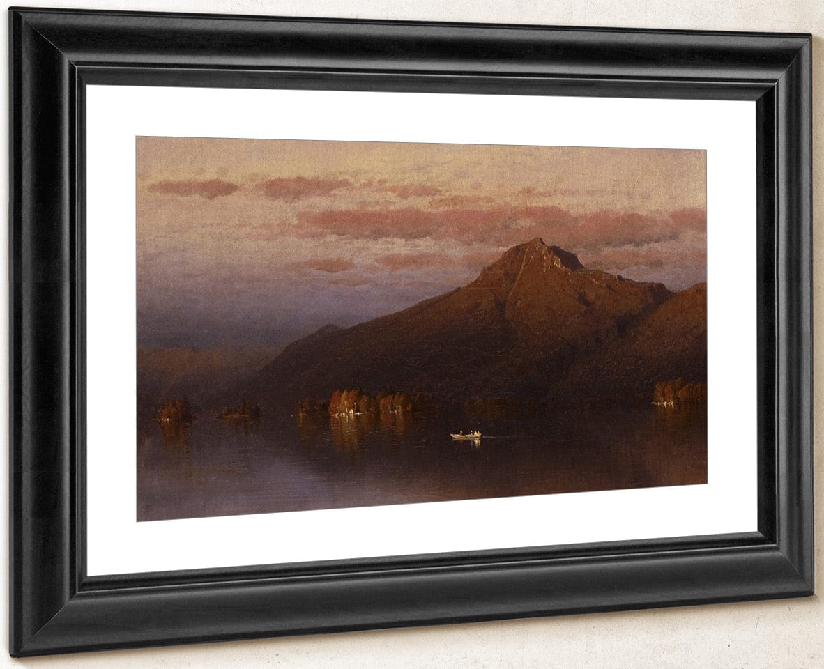 Whiteface Mountain From Lake Placid By Sanford Robinson Gifford Fine Art Print