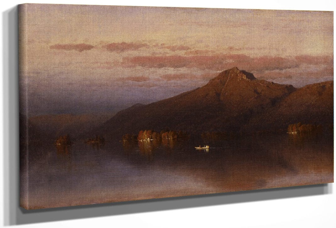 Whiteface Mountain From Lake Placid By Sanford Robinson Gifford Fine Art Print