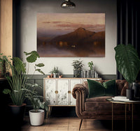 Whiteface Mountain From Lake Placid By Sanford Robinson Gifford Fine Art Print