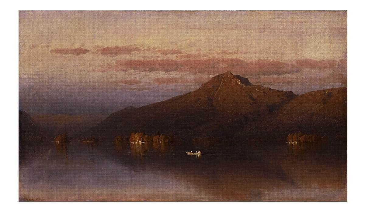 Whiteface Mountain From Lake Placid By Sanford Robinson Gifford Fine Art Print Fine Art Print